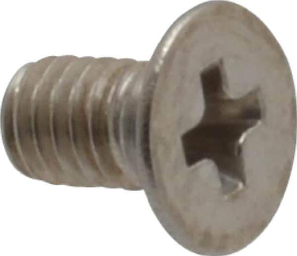 Value Collection - M3x0.50 Metric Coarse, 5mm OAL Phillips Drive Machine Screw - Flat Head, Grade 18-8 Stainless Steel, Uncoated, Without Washer - Eagle Tool & Supply