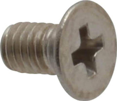 Value Collection - M3x0.50 Metric Coarse, 5mm OAL Phillips Drive Machine Screw - Flat Head, Grade 18-8 Stainless Steel, Uncoated, Without Washer - Eagle Tool & Supply