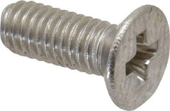 Value Collection - M3x0.50 Metric Coarse, 8mm OAL Phillips Drive Machine Screw - Flat Head, Grade 18-8 Stainless Steel, Uncoated, Without Washer - Eagle Tool & Supply