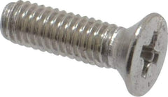 Value Collection - M3x0.50 Metric Coarse, 10mm OAL Phillips Drive Machine Screw - Flat Head, Grade 18-8 Stainless Steel, Uncoated, Without Washer - Eagle Tool & Supply