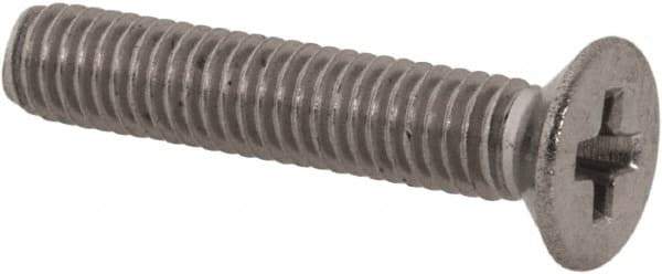 Value Collection - M3x0.50 Metric Coarse, 16mm OAL Phillips Drive Machine Screw - Flat Head, Grade 18-8 Stainless Steel, Uncoated, Without Washer - Eagle Tool & Supply