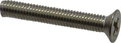 Value Collection - M3x0.50 Metric Coarse, 20mm OAL Phillips Drive Machine Screw - Flat Head, Grade 18-8 Stainless Steel, Uncoated, Without Washer - Eagle Tool & Supply