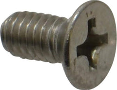 Value Collection - M4x0.70 Metric Coarse, 8mm OAL Phillips Drive Machine Screw - Flat Head, Grade 18-8 Stainless Steel, Uncoated, Without Washer - Eagle Tool & Supply