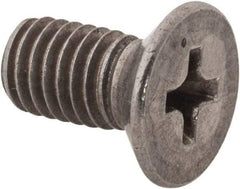 Value Collection - M5x0.80 Metric Coarse, 10mm OAL Phillips Drive Machine Screw - Flat Head, Grade 18-8 Stainless Steel, Uncoated, Without Washer - Eagle Tool & Supply