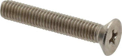 Value Collection - M5x0.80 Metric Coarse, 30mm OAL Phillips Drive Machine Screw - Flat Head, Grade 18-8 Stainless Steel, Uncoated, Without Washer - Eagle Tool & Supply
