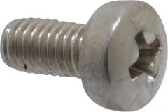 Value Collection - M3x0.50 Metric Coarse, 6mm Length Under Head Phillips Drive Machine Screw - Pan Head, Grade 18-8 Stainless Steel, Uncoated, Without Washer - Eagle Tool & Supply