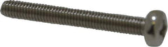 Value Collection - M3x0.50 Metric Coarse, 25mm Length Under Head Phillips Drive Machine Screw - Pan Head, Grade 18-8 Stainless Steel, Uncoated, Without Washer - Eagle Tool & Supply
