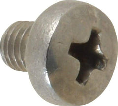 Value Collection - M5x0.80 Metric Coarse, 6mm Length Under Head Phillips Drive Machine Screw - Pan Head, Grade 18-8 Stainless Steel, Uncoated, Without Washer - Eagle Tool & Supply