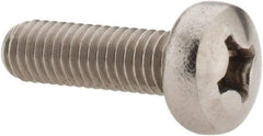 Value Collection - M6x1.00 Metric Coarse, 20mm Length Under Head Phillips Drive Machine Screw - Pan Head, Grade 18-8 Stainless Steel, Uncoated, Without Washer - Eagle Tool & Supply