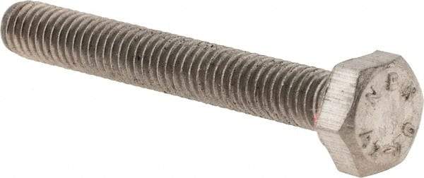 Value Collection - M4x0.70mm Metric Coarse, 30mm Length Under Head Hex Head Cap Screw - Fully Threaded, Grade 18-8 & Austenitic A2 Stainless Steel, 7mm Hex - Eagle Tool & Supply