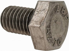 Value Collection - M10x1.50mm Metric Coarse, 16mm Length Under Head Hex Head Cap Screw - Fully Threaded, Grade 18-8 & Austenitic A2 Stainless Steel, 17mm Hex - Eagle Tool & Supply