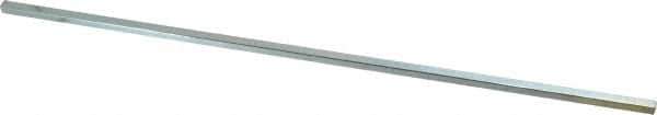 Made in USA - 12" Long x 3/16" High x 3/16" Wide, Zinc-Plated Undersized Key Stock - C1018 Steel - Eagle Tool & Supply