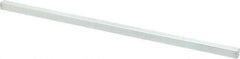 Made in USA - 12" Long x 3/8" High x 3/8" Wide, Zinc-Plated Undersized Key Stock - C1018 Steel - Eagle Tool & Supply