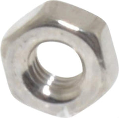 Value Collection - M3x0.50 Stainless Steel Right Hand Hex Nut - 5.5mm Across Flats, 2.4mm High, Uncoated - Eagle Tool & Supply