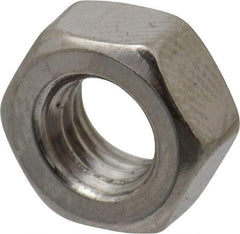 Value Collection - M6x1.00 Stainless Steel Right Hand Hex Nut - 10mm Across Flats, 5mm High, Uncoated - Eagle Tool & Supply