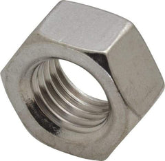 Value Collection - M20x2.50 Stainless Steel Right Hand Hex Nut - 30mm Across Flats, 16mm High, Uncoated - Eagle Tool & Supply