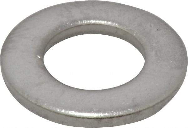 Value Collection - M10 Screw, Grade 18-8 Stainless Steel Standard Flat Washer - 10.5mm ID x 20mm OD, 2mm Thick - Eagle Tool & Supply
