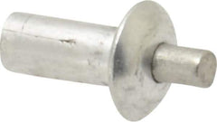 Made in USA - Universal Head Aluminum Alloy Drive Blind Rivet - Stainless Steel Mandrel, 0.172" to 3/16" Grip, 1/4" Head Diam, 0.128" to 0.14" Hole Diam, 0.281" Length Under Head, 1/8" Body Diam - Eagle Tool & Supply