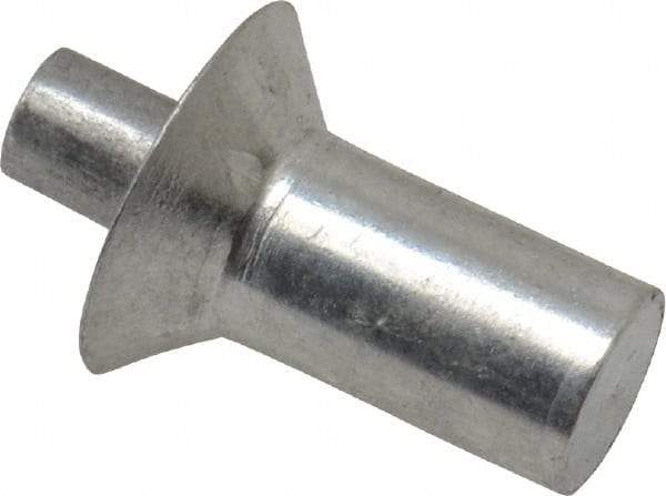 Made in USA - Countersunk Head Aluminum Alloy Drive Blind Rivet - Aluminum Alloy Mandrel, 0.328" to 3/8" Grip, 0.458" Head Diam, 0.266" to 0.281" Hole Diam, 0.436" Length Under Head, 1/4" Body Diam - Eagle Tool & Supply