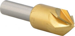 M.A. Ford - 5/8" Head Diam, 3/8" Shank Diam, 6 Flute 82° High Speed Steel Countersink - Eagle Tool & Supply