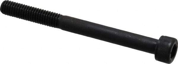 Value Collection - M6x1.00 Metric Coarse Hex Socket Drive, Socket Cap Screw - Grade 12.9 Alloy Steel, Black Oxide Finish, Partially Threaded, 65mm Length Under Head - Eagle Tool & Supply