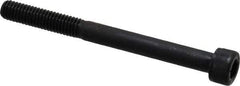 Value Collection - M6x1.00 Metric Coarse Hex Socket Drive, Socket Cap Screw - Grade 12.9 Alloy Steel, Black Oxide Finish, Partially Threaded, 65mm Length Under Head - Eagle Tool & Supply