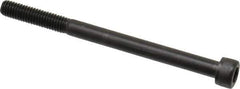 Value Collection - M6x1.00 Metric Coarse Hex Socket Drive, Socket Cap Screw - Grade 12.9 Alloy Steel, Black Oxide Finish, Partially Threaded, 80mm Length Under Head - Eagle Tool & Supply
