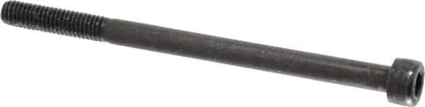Value Collection - M6x1.00 Metric Coarse Hex Socket Drive, Socket Cap Screw - Grade 12.9 Alloy Steel, Black Oxide Finish, Partially Threaded, 90mm Length Under Head - Eagle Tool & Supply