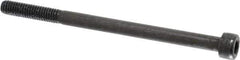 Value Collection - M6x1.00 Metric Coarse Hex Socket Drive, Socket Cap Screw - Grade 12.9 Alloy Steel, Black Oxide Finish, Partially Threaded, 90mm Length Under Head - Eagle Tool & Supply