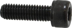 Value Collection - M8x1.25 Metric Coarse Hex Socket Drive, Socket Cap Screw - Grade 12.9 Alloy Steel, Black Oxide Finish, Fully Threaded, 25mm Length Under Head - Eagle Tool & Supply