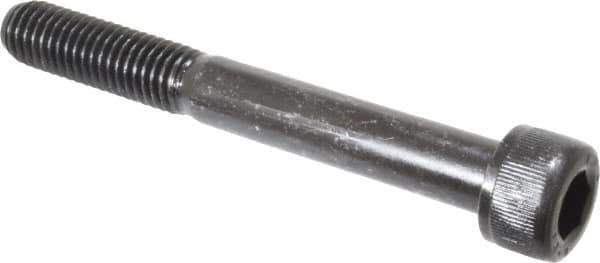Value Collection - M10x1.50 Metric Coarse Hex Socket Drive, Socket Cap Screw - Grade 12.9 Alloy Steel, Black Oxide Finish, Partially Threaded, 80mm Length Under Head - Eagle Tool & Supply