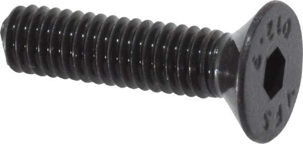 Value Collection - M4x0.70 Metric Coarse Hex Socket Drive, 90° Flat Screw - Grade 12.9 Alloy Steel, Black Oxide Finish, Fully Threaded, 16mm OAL - Eagle Tool & Supply