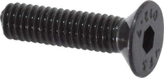 Value Collection - M4x0.70 Metric Coarse Hex Socket Drive, 90° Flat Screw - Grade 12.9 Alloy Steel, Black Oxide Finish, Fully Threaded, 16mm OAL - Eagle Tool & Supply
