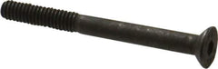 Value Collection - M4x0.70 Metric Coarse Hex Socket Drive, 90° Flat Screw - Grade 12.9 Alloy Steel, Black Oxide Finish, Partially Threaded, 40mm OAL - Eagle Tool & Supply