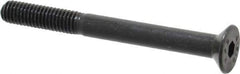 Value Collection - M5x0.80 Metric Coarse Hex Socket Drive, 90° Flat Screw - Grade 12.9 Alloy Steel, Black Oxide Finish, Partially Threaded, 50mm OAL - Eagle Tool & Supply