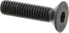 Value Collection - M6x1.00 Metric Coarse Hex Socket Drive, 90° Flat Screw - Grade 12.9 Alloy Steel, Black Oxide Finish, Fully Threaded, 25mm OAL - Eagle Tool & Supply