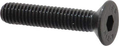 Value Collection - M6x1.00 Metric Coarse Hex Socket Drive, 90° Flat Screw - Grade 12.9 Alloy Steel, Black Oxide Finish, Fully Threaded, 30mm OAL - Eagle Tool & Supply