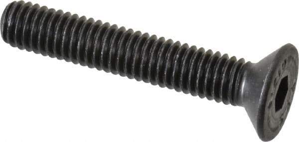 Value Collection - M6x1.00 Metric Coarse Hex Socket Drive, 90° Flat Screw - Grade 12.9 Alloy Steel, Black Oxide Finish, Fully Threaded, 35mm OAL - Eagle Tool & Supply