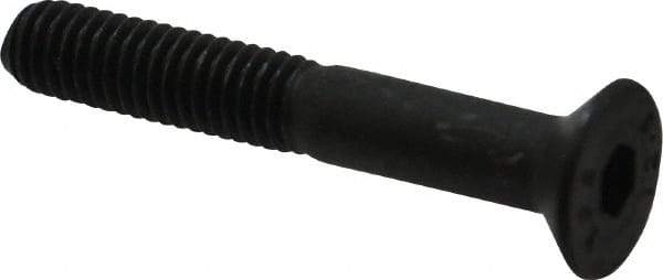 Value Collection - M6x1.00 Metric Coarse Hex Socket Drive, 90° Flat Screw - Grade 12.9 Alloy Steel, Black Oxide Finish, Partially Threaded, 40mm OAL - Eagle Tool & Supply