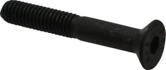 Value Collection - M6x1.00 Metric Coarse Hex Socket Drive, 90° Flat Screw - Grade 12.9 Alloy Steel, Black Oxide Finish, Partially Threaded, 40mm OAL - Eagle Tool & Supply