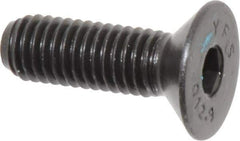 Value Collection - M8x1.25 Metric Coarse Hex Socket Drive, 90° Flat Screw - Grade 12.9 Alloy Steel, Black Oxide Finish, Fully Threaded, 25mm OAL - Eagle Tool & Supply