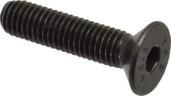 Value Collection - M8x1.25 Metric Coarse Hex Socket Drive, 90° Flat Screw - Grade 12.9 Alloy Steel, Black Oxide Finish, Fully Threaded, 35mm OAL - Eagle Tool & Supply