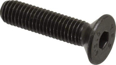 Value Collection - M8x1.25 Metric Coarse Hex Socket Drive, 90° Flat Screw - Grade 12.9 Alloy Steel, Black Oxide Finish, Fully Threaded, 35mm OAL - Eagle Tool & Supply