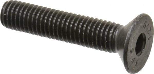 Value Collection - M8x1.25 Metric Coarse Hex Socket Drive, 90° Flat Screw - Grade 12.9 Alloy Steel, Black Oxide Finish, Fully Threaded, 40mm OAL - Eagle Tool & Supply