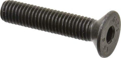 Value Collection - M8x1.25 Metric Coarse Hex Socket Drive, 90° Flat Screw - Grade 12.9 Alloy Steel, Black Oxide Finish, Fully Threaded, 40mm OAL - Eagle Tool & Supply