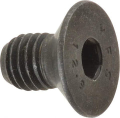 Value Collection - M10x1.50 Metric Coarse Hex Socket Drive, 90° Flat Screw - Grade 12.9 Alloy Steel, Black Oxide Finish, Fully Threaded, 16mm OAL - Eagle Tool & Supply
