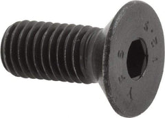 Value Collection - M10x1.50 Metric Coarse Hex Socket Drive, 90° Flat Screw - Grade 12.9 Alloy Steel, Black Oxide Finish, Fully Threaded, 25mm OAL - Eagle Tool & Supply