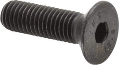 Value Collection - M10x1.50 Metric Coarse Hex Socket Drive, 90° Flat Screw - Grade 12.9 Alloy Steel, Black Oxide Finish, Fully Threaded, 35mm OAL - Eagle Tool & Supply