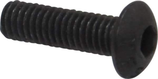 Value Collection - M3x0.50 Metric Coarse Hex Socket Drive, Button Screw - Grade 12.9 Alloy Steel, Black Oxide Finish, Fully Threaded, 10mm Length Under Head - Eagle Tool & Supply