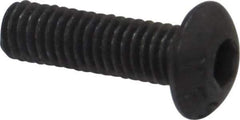 Value Collection - M3x0.50 Metric Coarse Hex Socket Drive, Button Screw - Grade 12.9 Alloy Steel, Black Oxide Finish, Fully Threaded, 10mm Length Under Head - Eagle Tool & Supply
